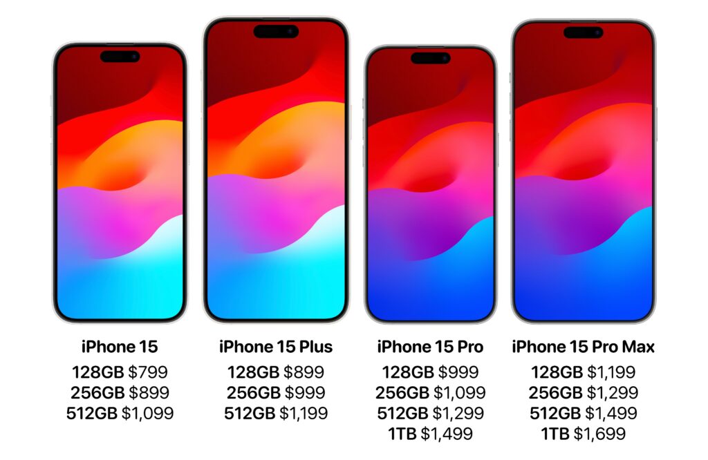 أسعار هواتف iPhone 15
